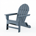 Adirondack Gartenstuhl 83 x 75 x 92 cm aus Kunststoff Blau
