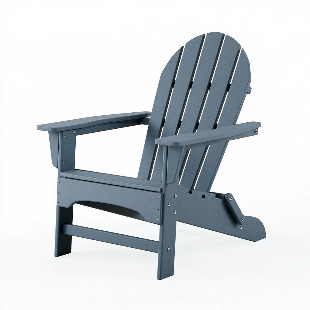 Adirondack Gartenstuhl 83 x 75 x 92 cm aus Kunststoff Blau