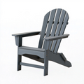 Adirondack Gartenstuhl 78 x 83 x 98 cm Kunststoff Grau mit Armlehnen