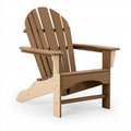 Adirondack Gartenstuhl 83 x 78 x 94 cm Kunststoff Braun Beige mit breiten Armlehnen