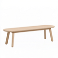 Sitzbank 140 cm Holz Natur - skandinavischer Stil