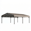 Carport 600 x 300 x 270 cm aus Stahl in Grau mit Pultdach für Außenbereich