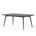 Esstisch 160 x 90 cm Schwarz Holzwerkstoff - rechteckiger Küchentisch